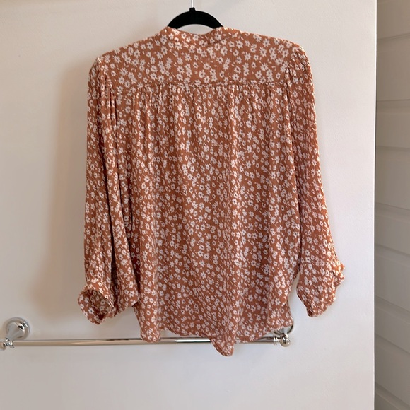 Anthropologie Pilcro The Sidney Batwing Top S Women's Casual Floral - Picture 2 of 3